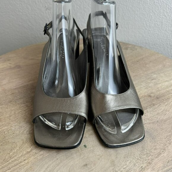 Classiques entier Womens Metallic Slingback‎ Heels Size 8 EUC - Picture 11 of 11